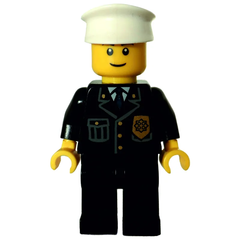 Policeman, Black Jacket with Pocket and Badge… — minifigurine LEGO | Brick Broker