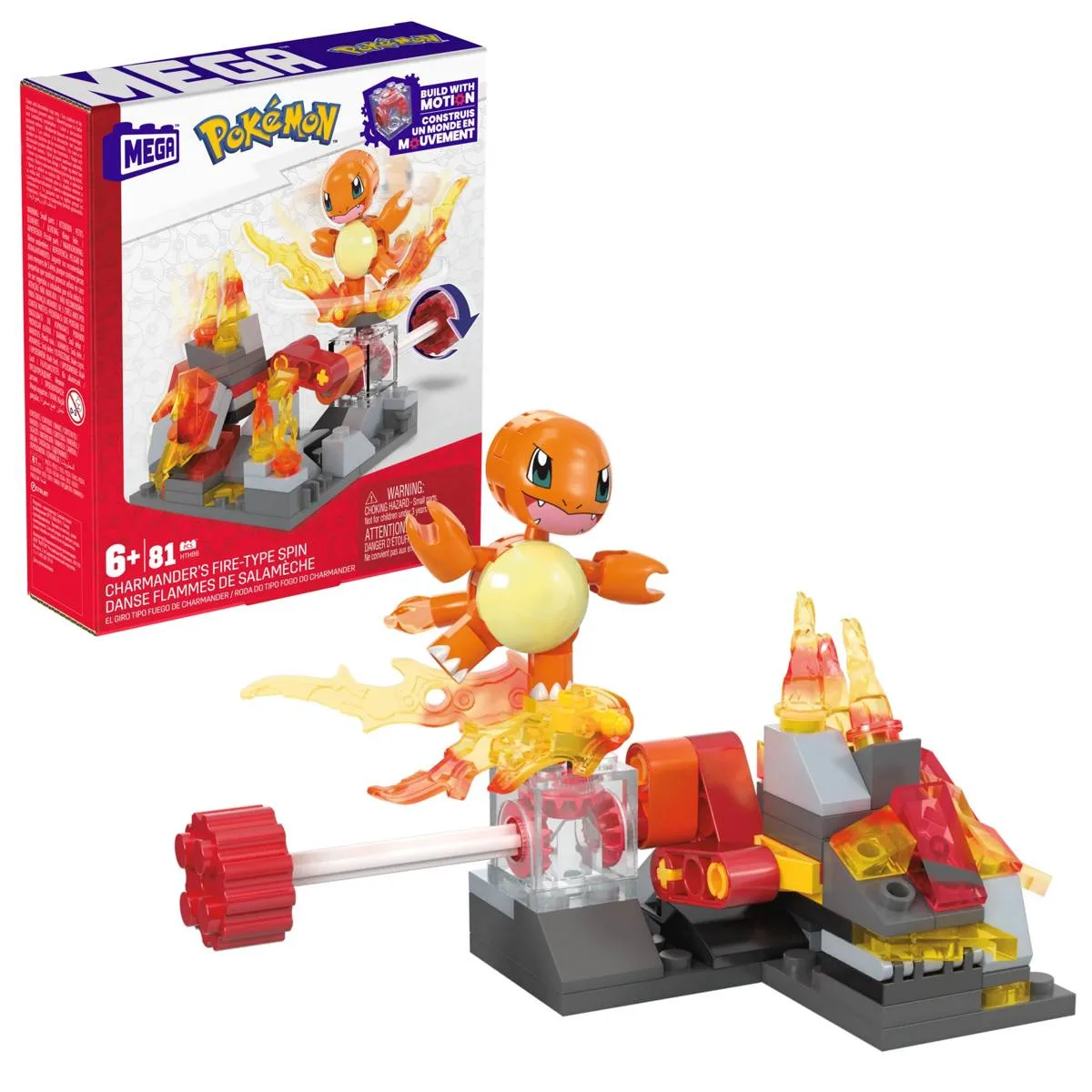 Mattel MEGA Pokémon Tourbillon de feu de Salamèche (HTH86) - prix | Brick Broker