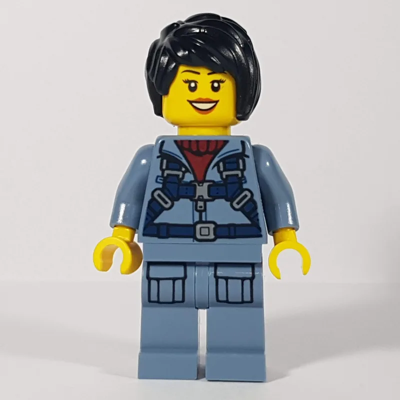Marine Explorer, Woman, Sand Blue Jumpsuit, B… — minifigurine LEGO | Brick Broker
