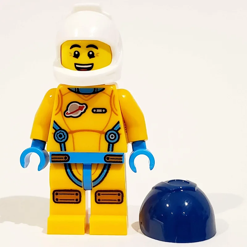 Astronaut, Male, Bright Light Orange Suit, Da… — minifigurine LEGO | Brick Broker