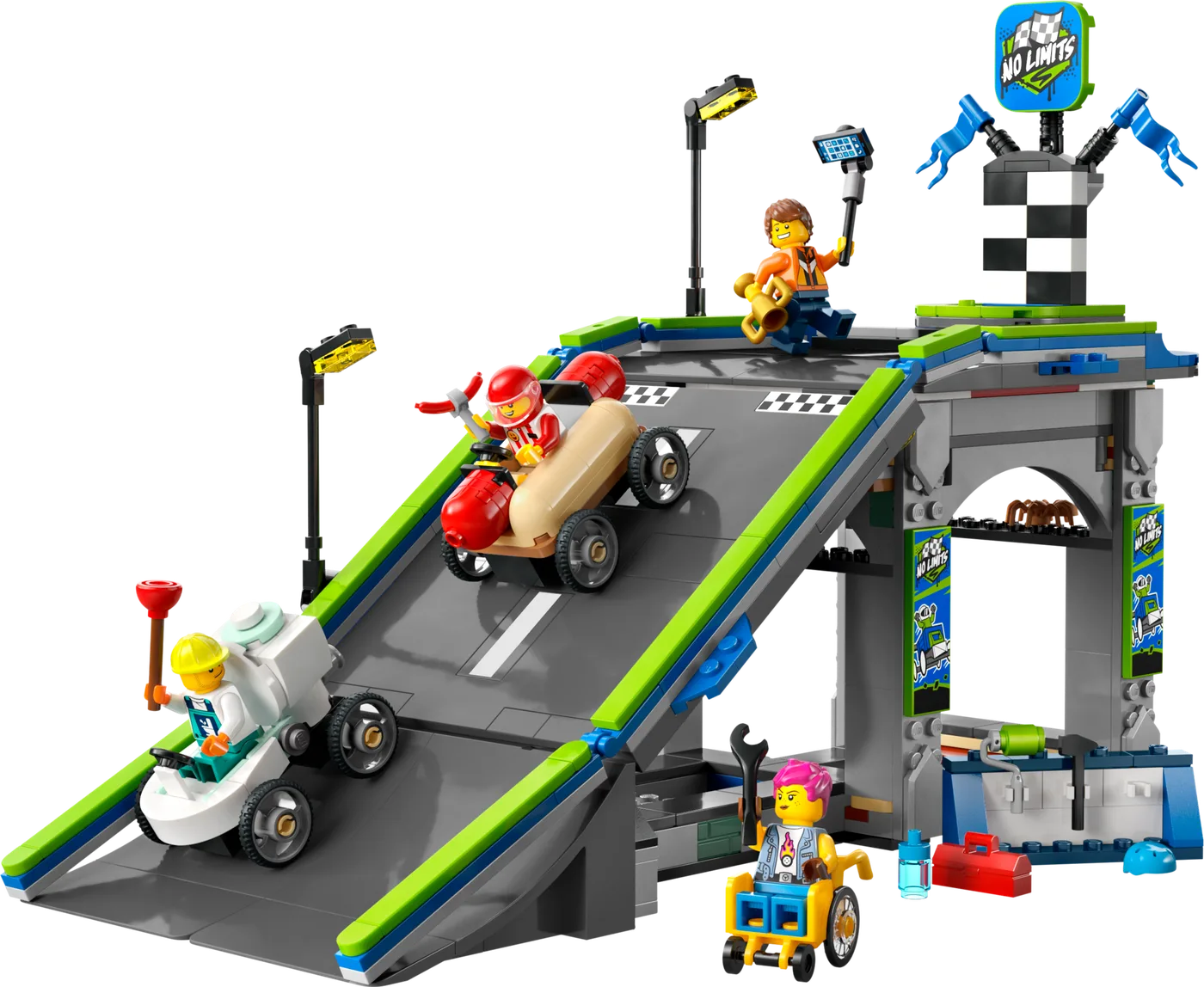 LEGO 60460 No Limits : Piste de rampe de voiture de course - prix | Brick Broker