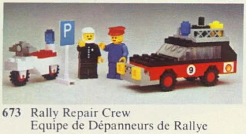 LEGO 673 Équipe de réparation de rallye - prix | Brick Broker