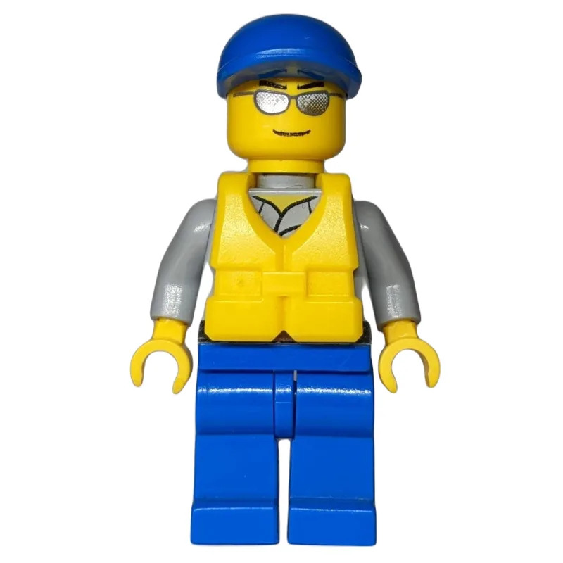 Coast Guard, Light Bluish Gray Shirt with Bad… — minifigurine LEGO | Brick Broker