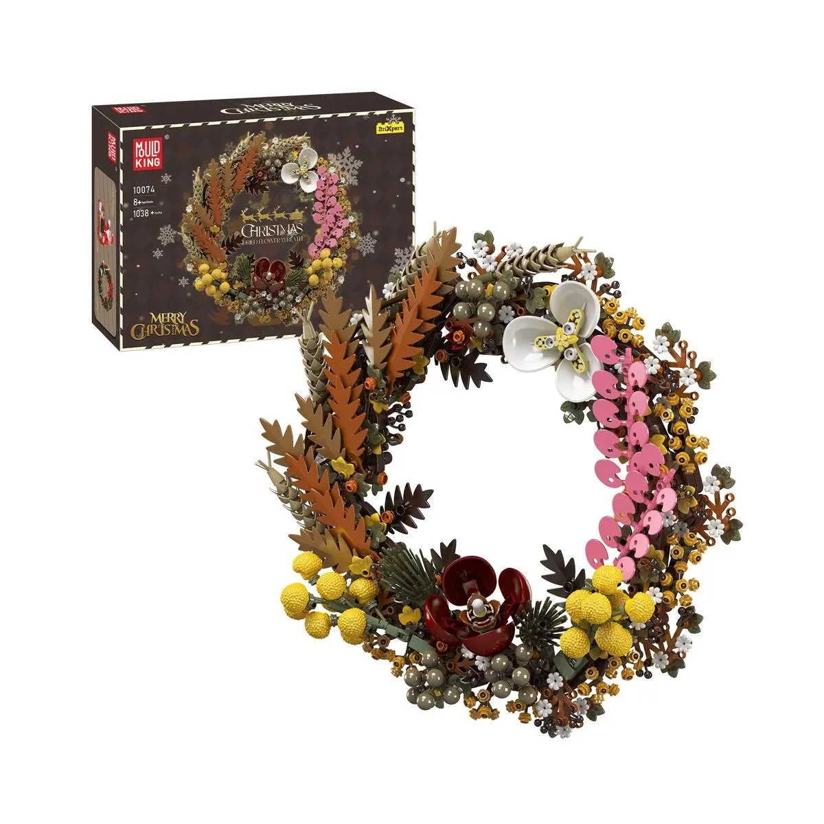 Mould King Couronne de fleurs séchées de Noël (MOU-10074) - prix | Brick Broker