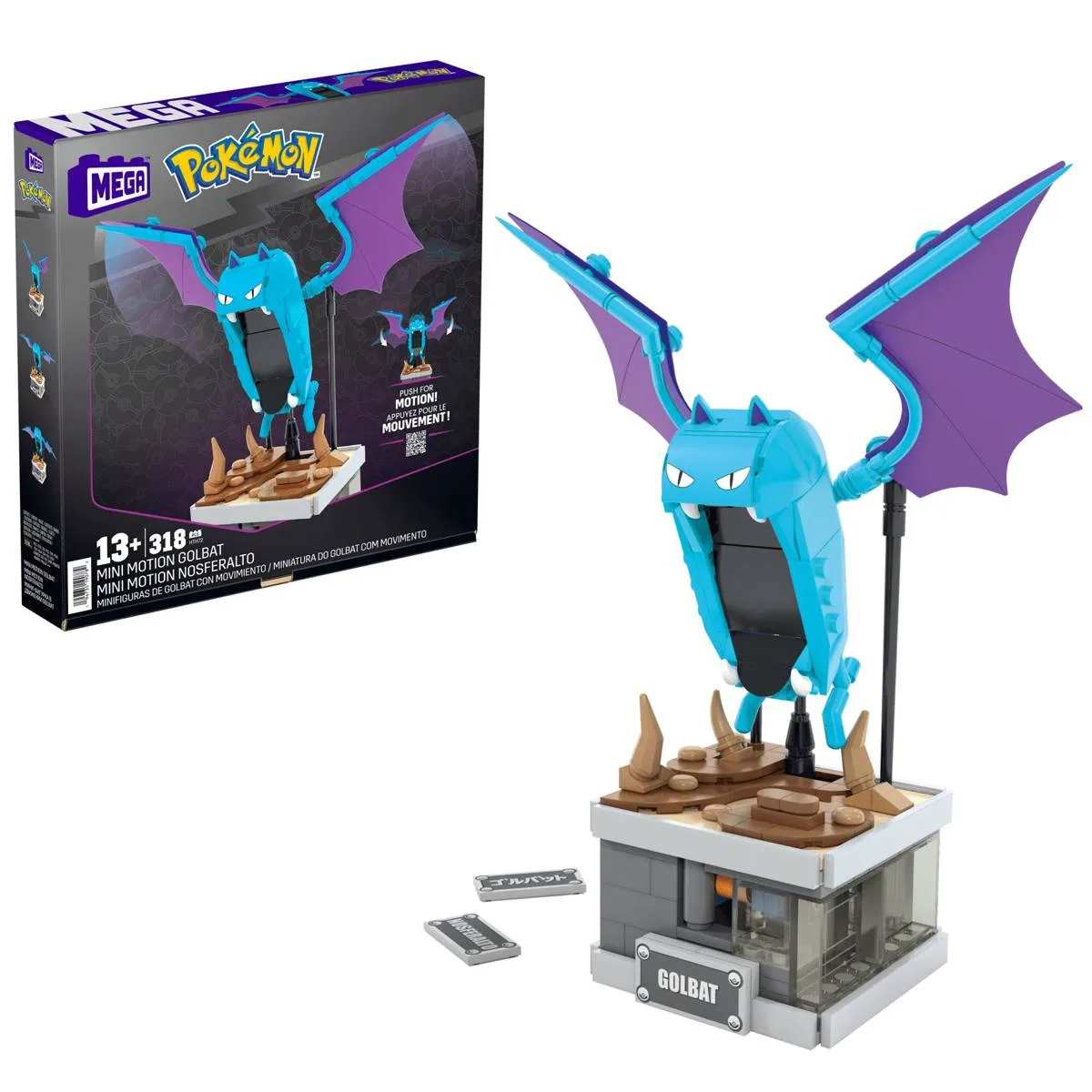 Mattel MEGA Pokémon - Mini Golbat en mouvement (HTH72) - prix | Brick Broker