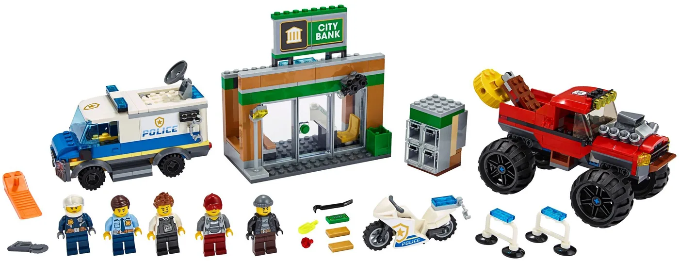 LEGO 60245 Braquage du Monster Truck de la Police - prix | Brick Broker