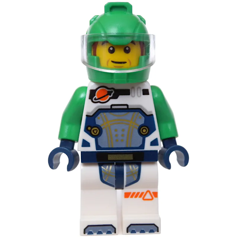 Astronaut, White Spacesuit, Bright Green Helm… — minifigurine LEGO | Brick Broker