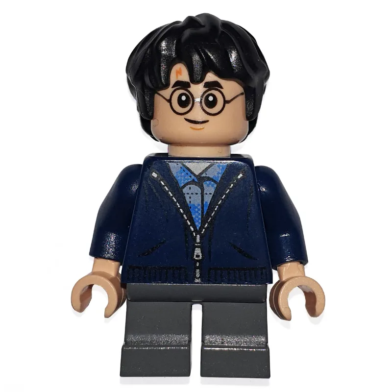Harry Potter, Dark Blue Jacket with Zipper, S… — minifigurine LEGO | Brick Broker