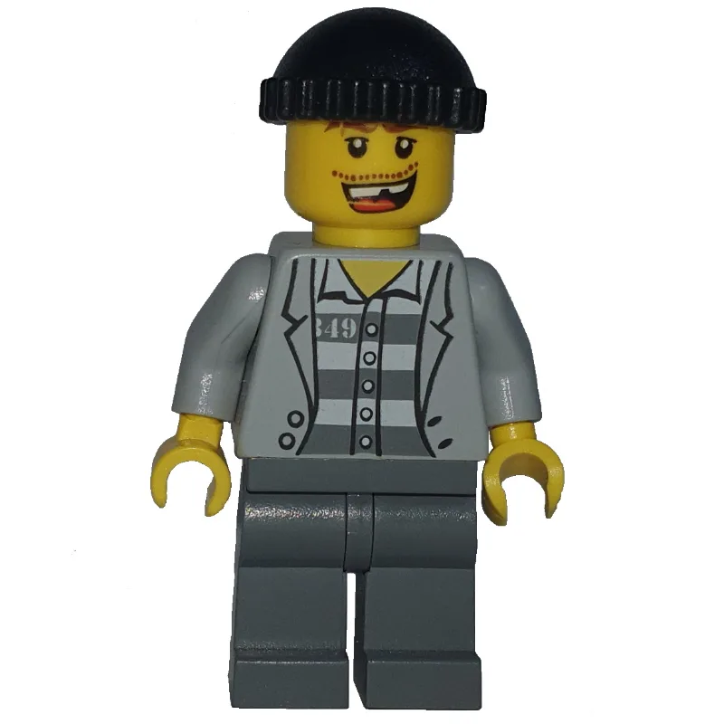 Criminal, Open Light Bluish Gray Jacket over… — minifigurine LEGO | Brick Broker