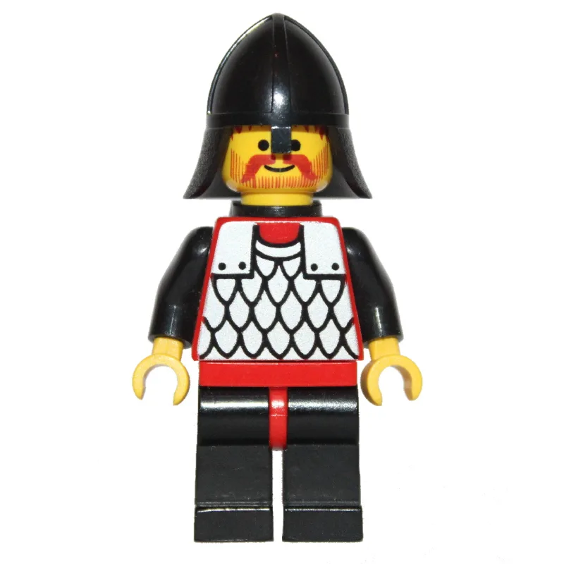 Knight (Scale Mail on Red) - Black Arms, Blac… — minifigurine LEGO | Brick Broker