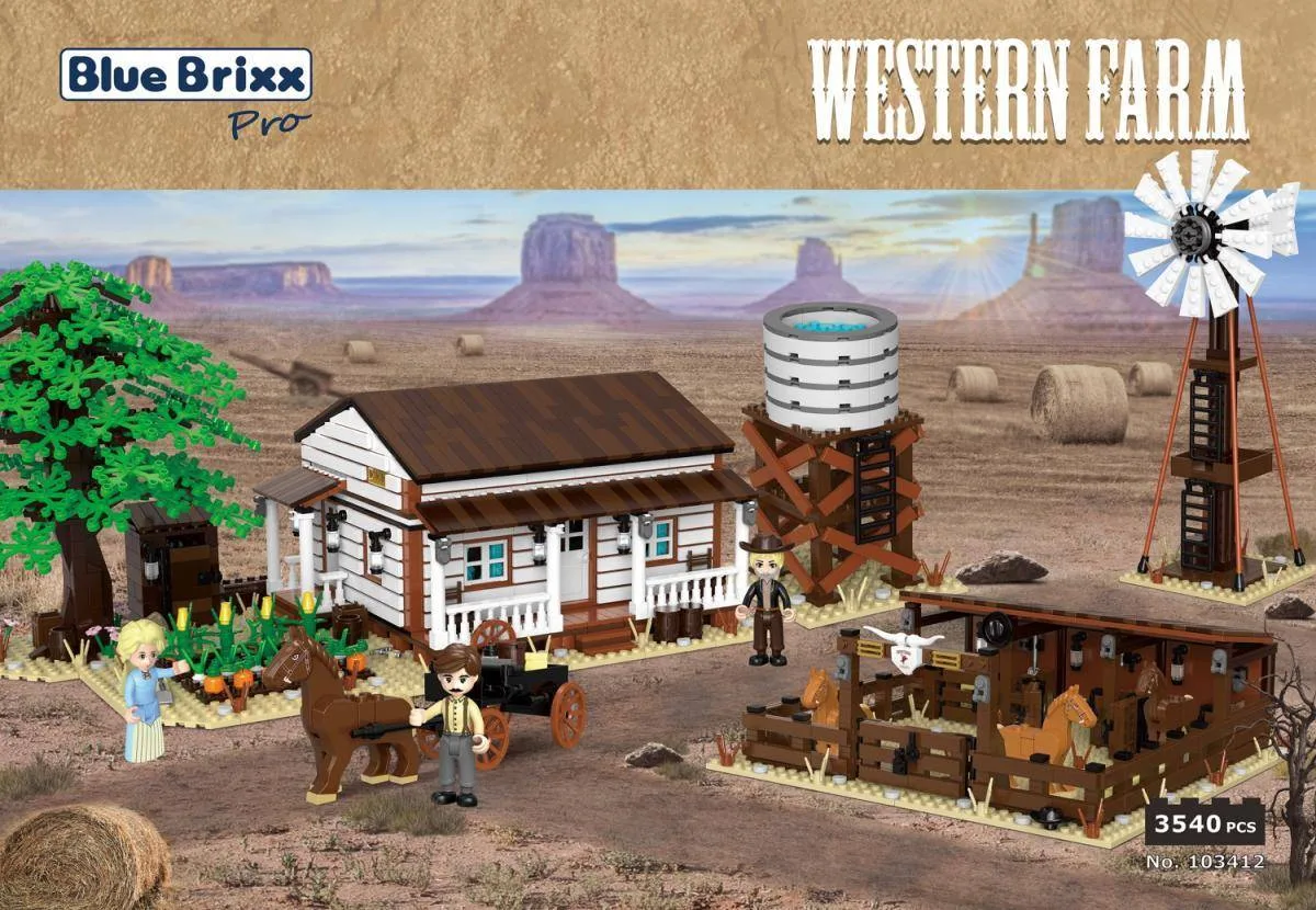 BlueBrixx Ferme de l'Ouest (BB-103412) - prix | Brick Broker