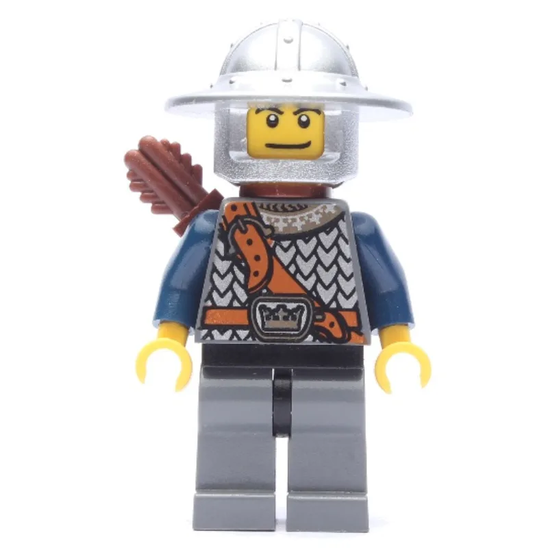 Knight, Archer with Wide Brim Helmet, Quiver — minifigurine LEGO | Brick Broker