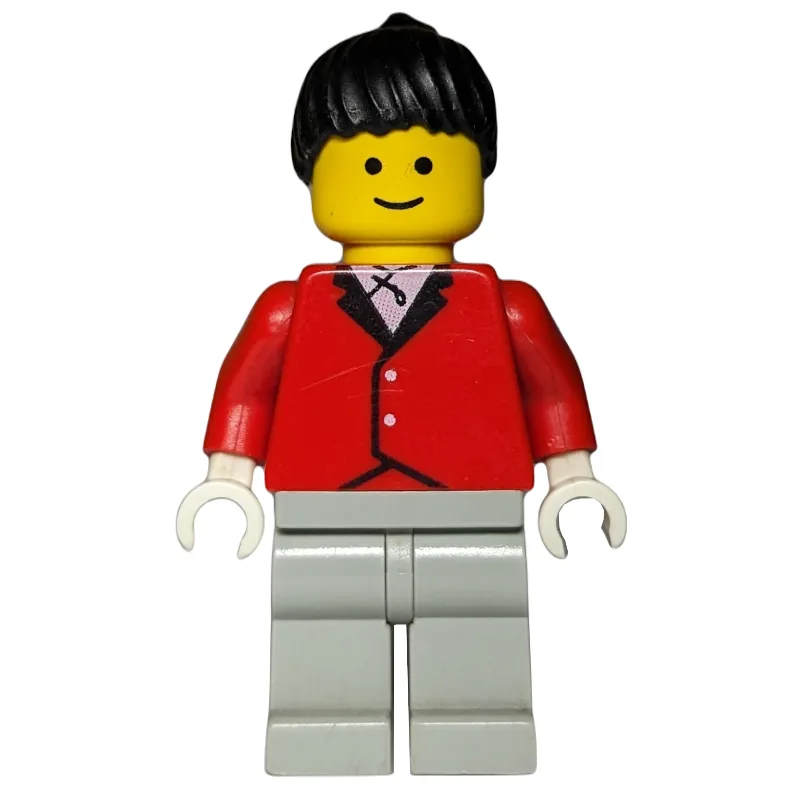 Woman, Red Riding Jacket, Light Gray Legs, Bl… — minifigurine LEGO | Brick Broker