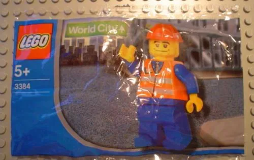 LEGO 3384 Travailleur de train Chupa Chups Promotional - prix | Brick Broker
