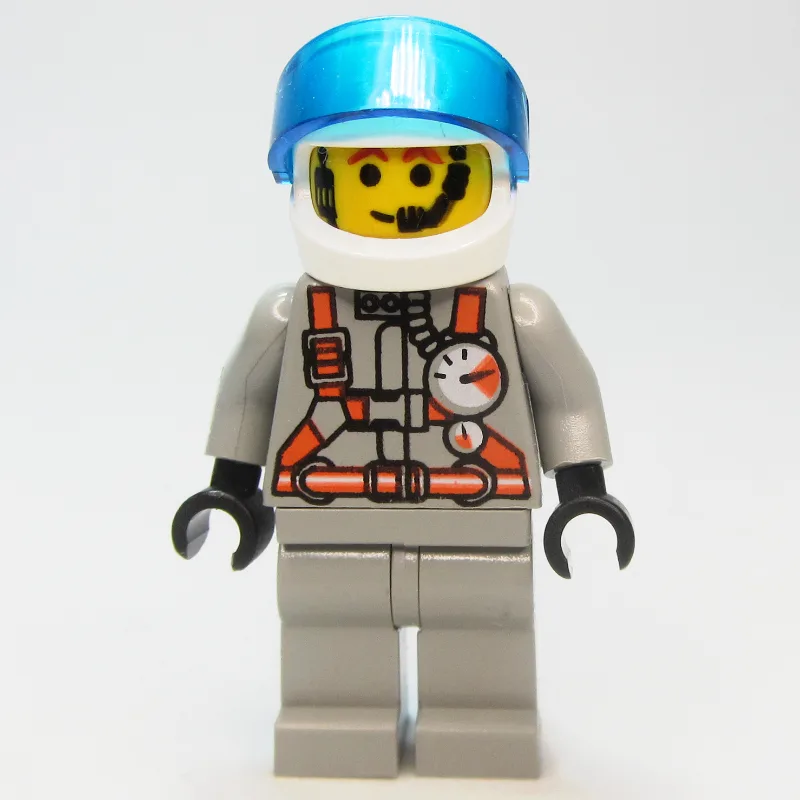 Pilot, Light Gray Jumpsuit with Gauges and St… — minifigurine LEGO | Brick Broker