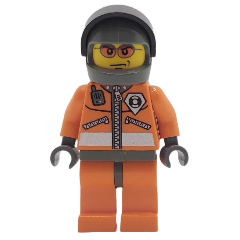 Coast Guard, Orange Jumpsuit with Zipper, Rad… — minifigurine LEGO | Brick Broker