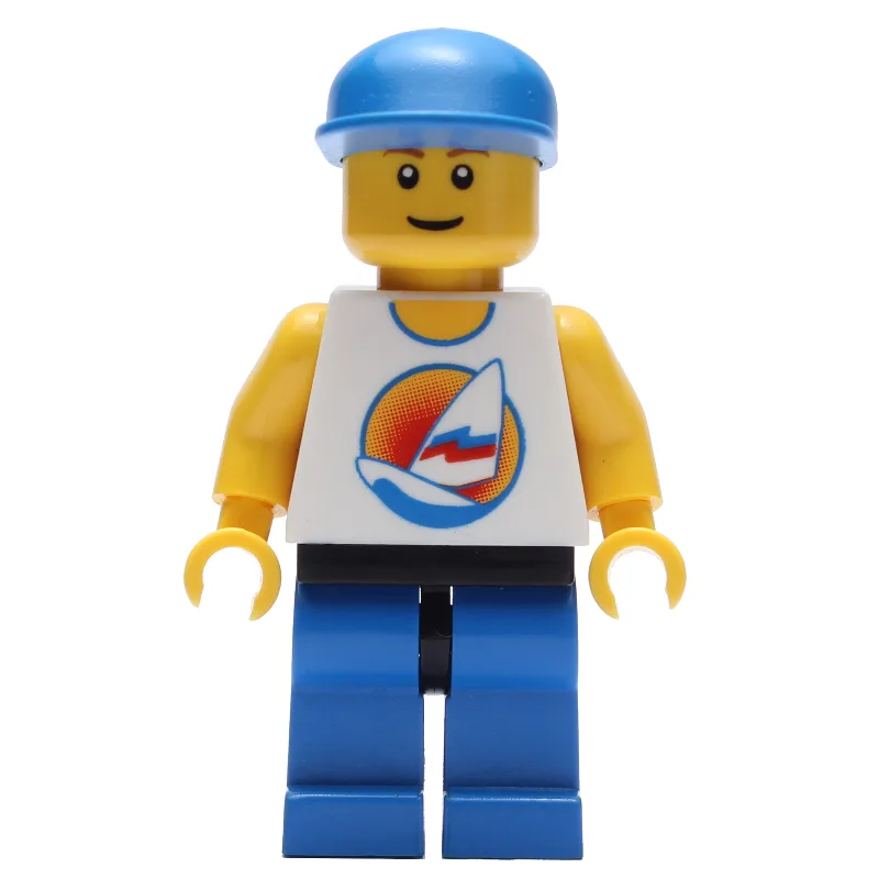 White Torso, Blue Legs, Blue Cap — dans quels sets LEGO ? (fig-009367) | Brick Broker