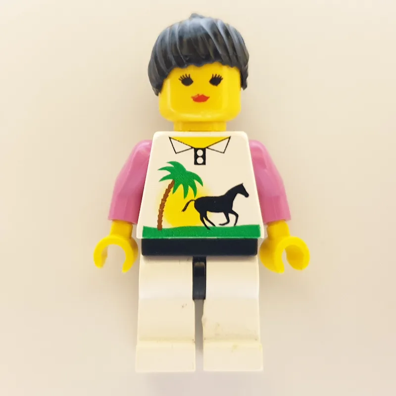 Woman - White Torso with Horse, Pink Arms, Wh… — minifigurine LEGO | Brick Broker
