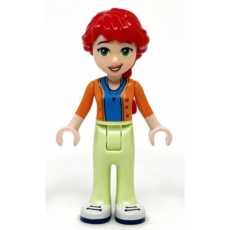 Mia - Adult, Orange Top, Yellowish Green Pants — minifigurine LEGO | Brick Broker