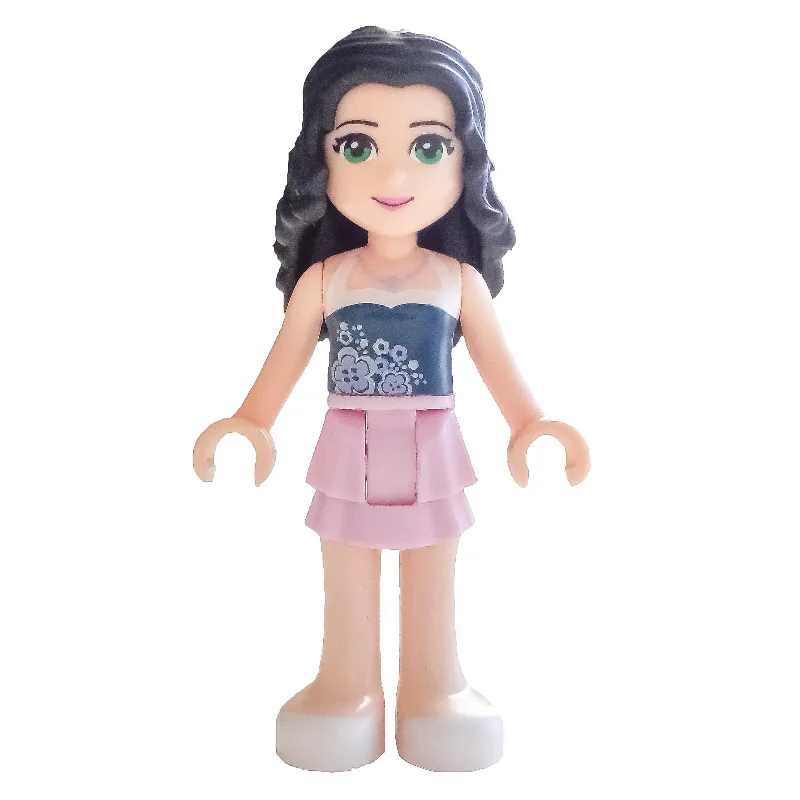 Emma - Dark Blue Top, Bright Pink Skirt — minifigurine LEGO | Brick Broker