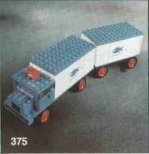 LEGO 375 Camion frigorifique et remorque - prix | Brick Broker