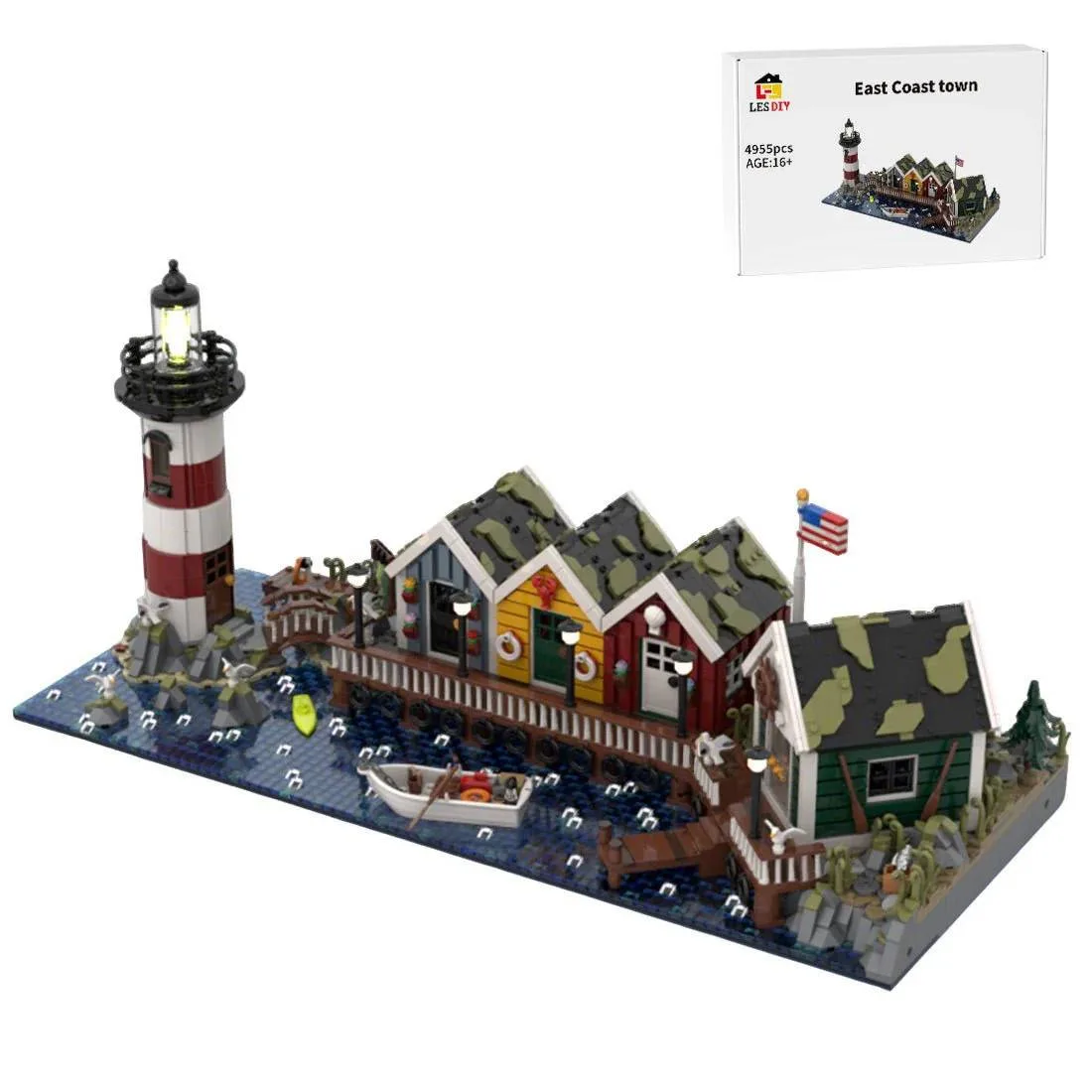 LesDiy Diorama de la ville côtière (LESDIY-3670198) - prix | Brick Broker