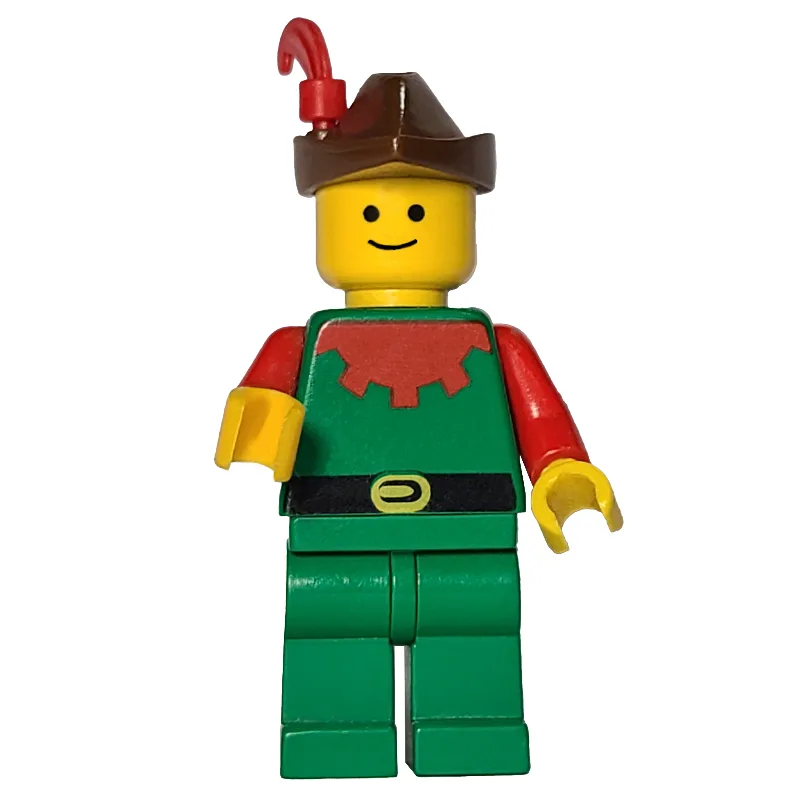 Forestman (Forestmen) - Red, Brown Hat, Red P… — minifigurine LEGO | Brick Broker