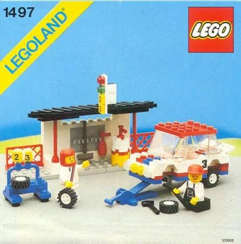 LEGO 1497 Équipe de rallye et d'assistance - prix | Brick Broker