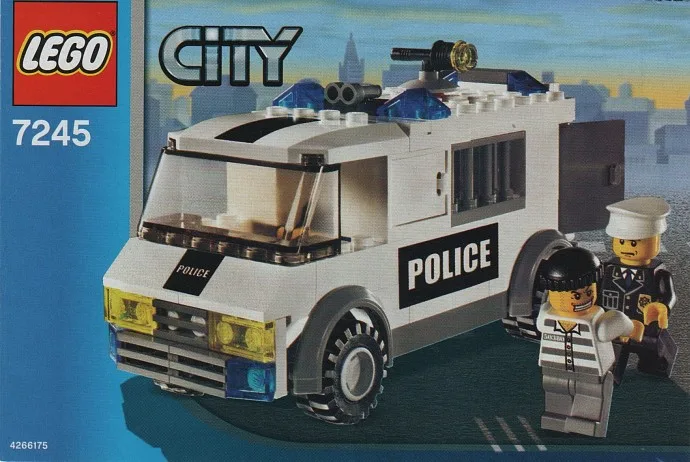 LEGO 7245 Transport de prisonniers - Version autocollant bleu - prix | Brick Broker