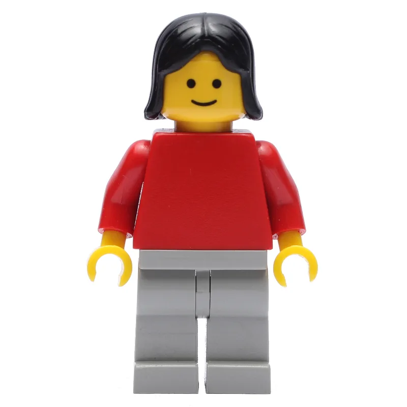 Woman - Red Torso, Light Gray Legs — dans quels sets LEGO ? (fig-004389) | Brick Broker