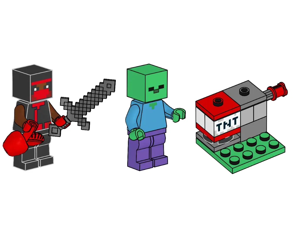 LEGO 662304 Lanceur de Ninja, Zombie et TNT - prix | Brick Broker