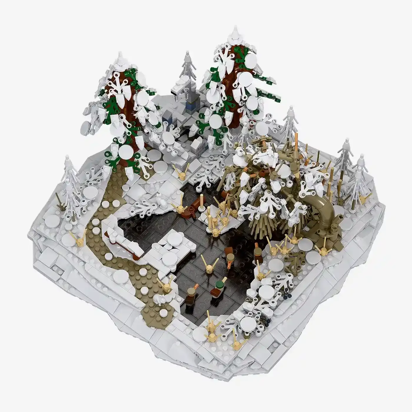 BlueBrixx Diorama - Étang en hiver (BB-109094) - prix | Brick Broker