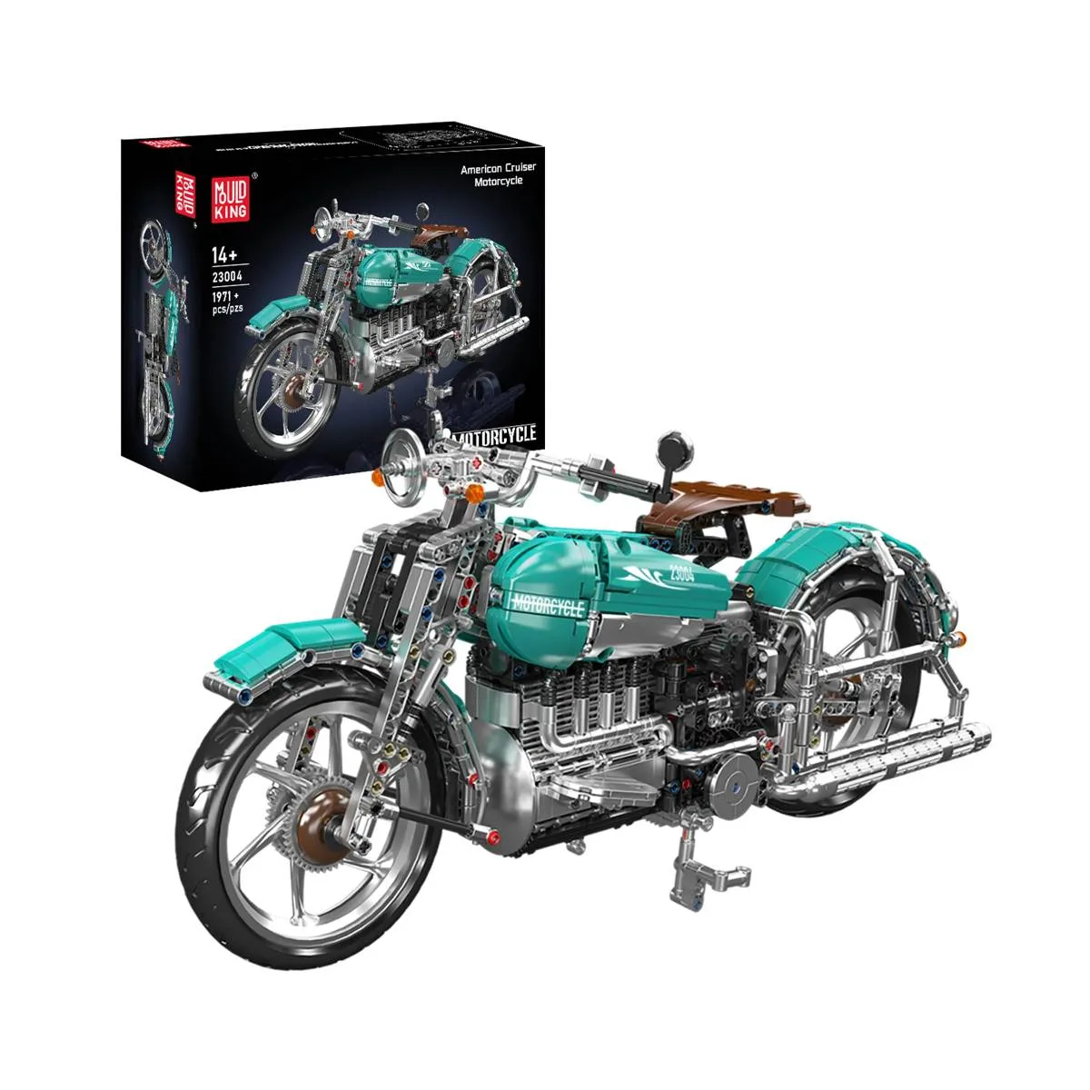 Mould King Moto américaine cruiser (MOU-23004) - prix | Brick Broker