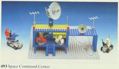 LEGO 493 Centre de Commande Spatiale (Version Plaque Cratère) - prix | Brick Broker