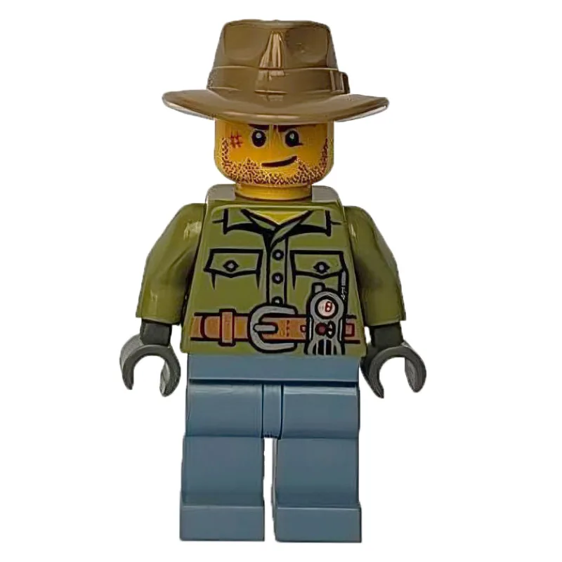 Volcano Explorer, Man, Olive Green Shirt, San… — minifigurine LEGO | Brick Broker