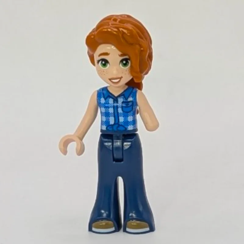 Autumn, Blue Plaid Shirt, Dark Blue Pants — minifigurine LEGO | Brick Broker