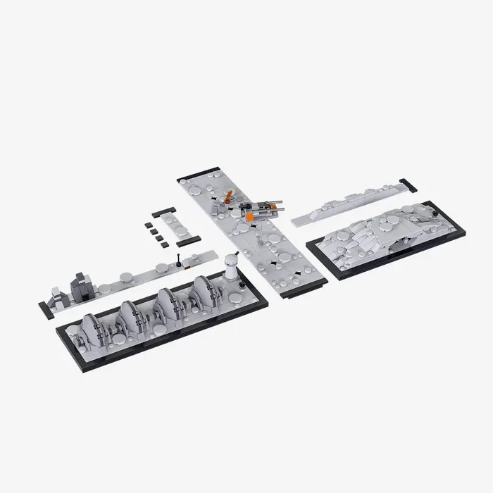 BlueBrixx Générateur de bouclier + Grotte de monstre sur la planète de glace (BB-110266) - prix | Brick Broker