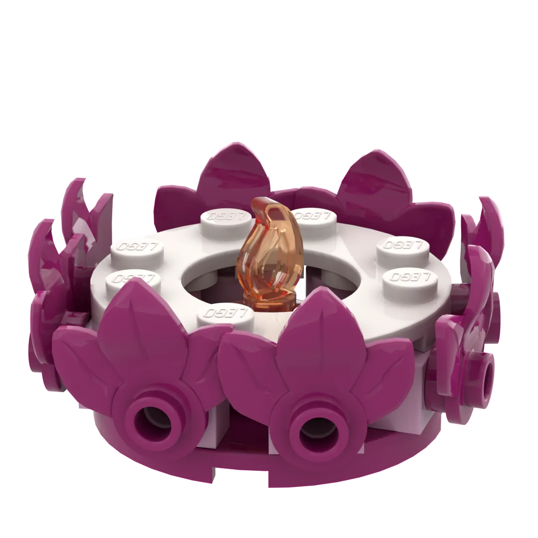 Dans le même style que le LEGO Magenta Fleur Bougie (6644896-1) | Brick Broker