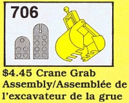 LEGO 706 Assemblage de grappin de grue - prix | Brick Broker