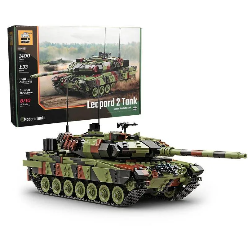 Buildarmy Char de combat Leopard 2A6 (BUILDARMY-BAM001) - prix | Brick Broker