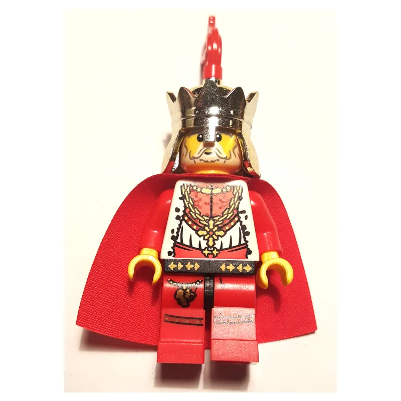 Chess King, Red, Cape, Gold Crown with Red Pl… — minifigurine LEGO | Brick Broker