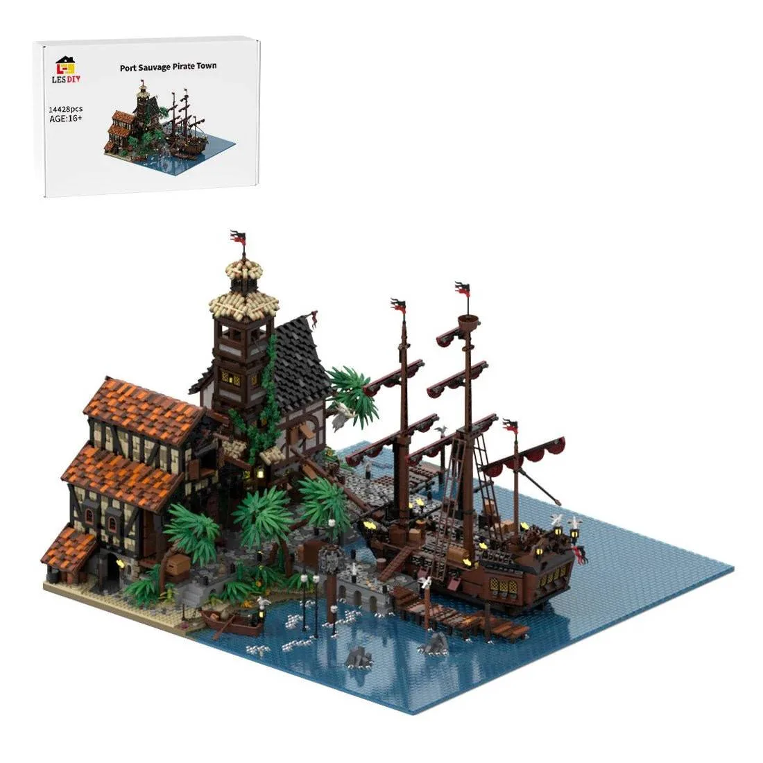 LesDiy Ville pirate Port Sauvage (LESDIY-3398305) - prix | Brick Broker