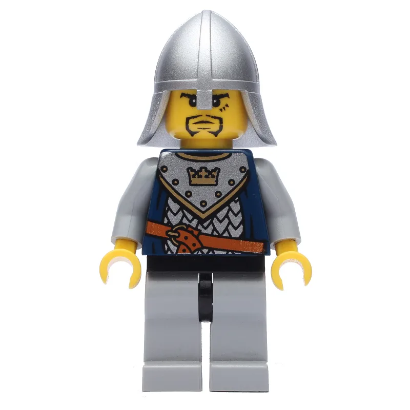 Knight, Dark Blue, Helmet, Goatee Beard and P… — minifigurine LEGO | Brick Broker