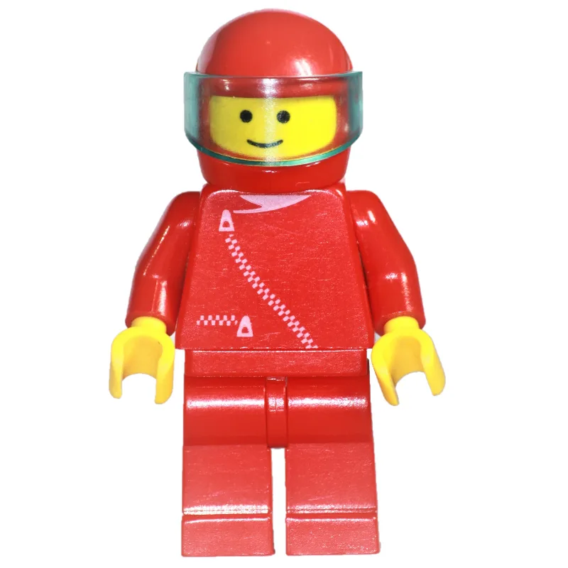 Man, Red Jacket with Zipper, Red Helmet with… — minifigurine LEGO | Brick Broker
