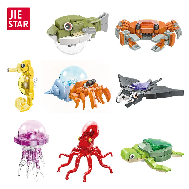 JIESTAR Ensemble d'animaux lot de 8 (JS-58246) - prix | Brick Broker
