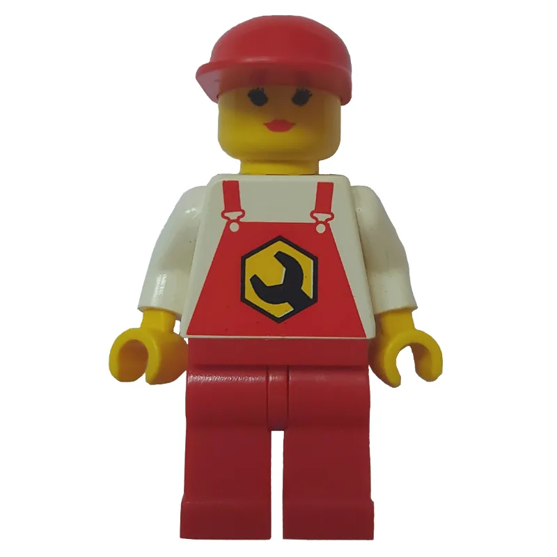 Mechanic, Woman, Red Overalls, Red Cap — dans quels sets LEGO ? (fig-008668) | Brick Broker