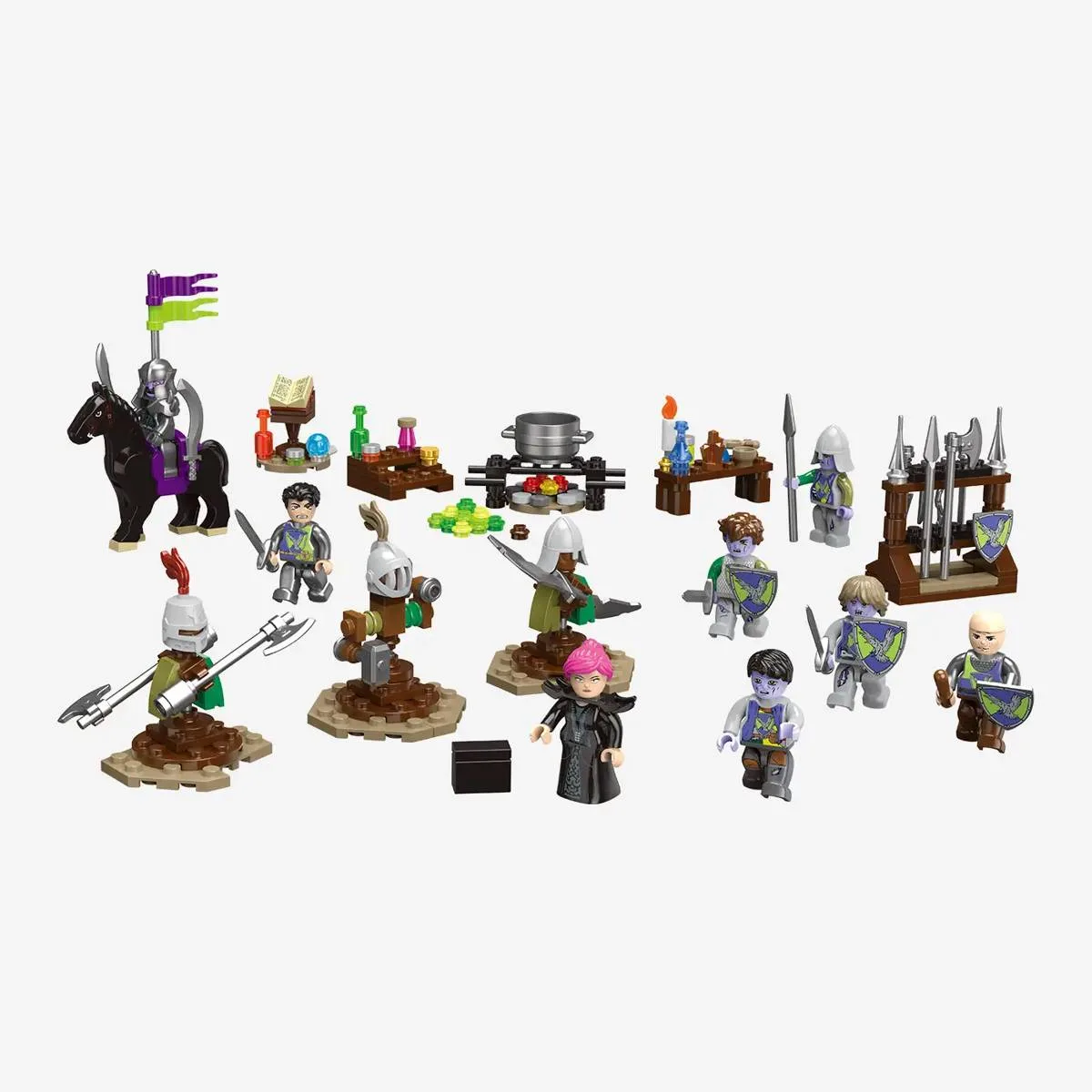 BlueBrixx Paquet de minifigurines Ravenstone - Sorcière avec homme de main (BB-109666) - prix | Brick Broker