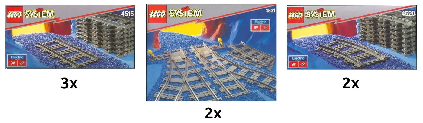 LEGO Kit de piste deluxe (K4531-1) - prix | Brick Broker
