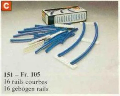 LEGO 151 Rail incurvé - prix et où acheter | Brick Broker