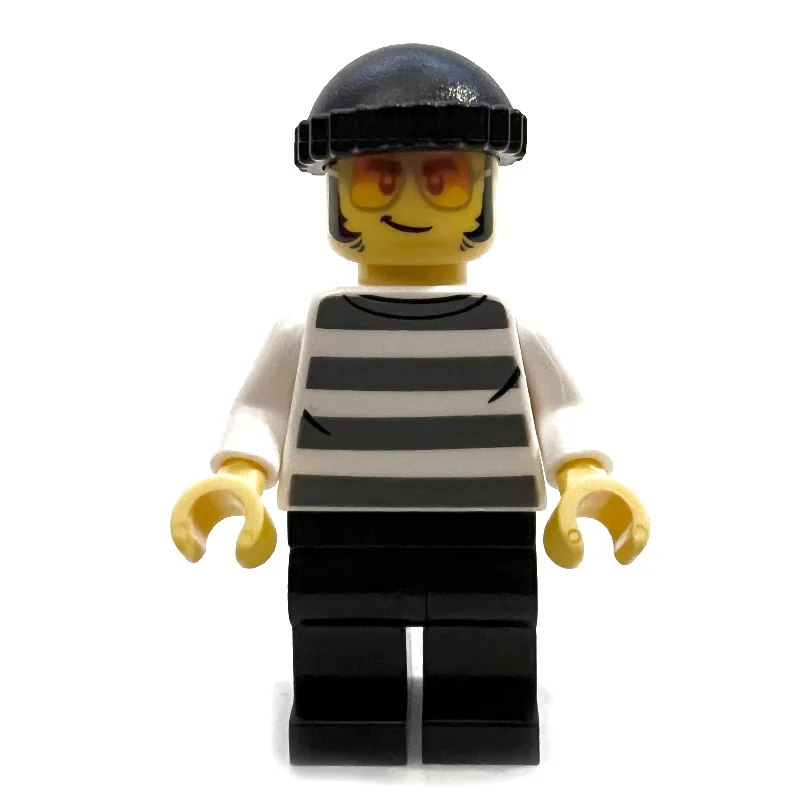 Criminal, Prison Sweater, Black Legs, Black B… — minifigurine LEGO | Brick Broker